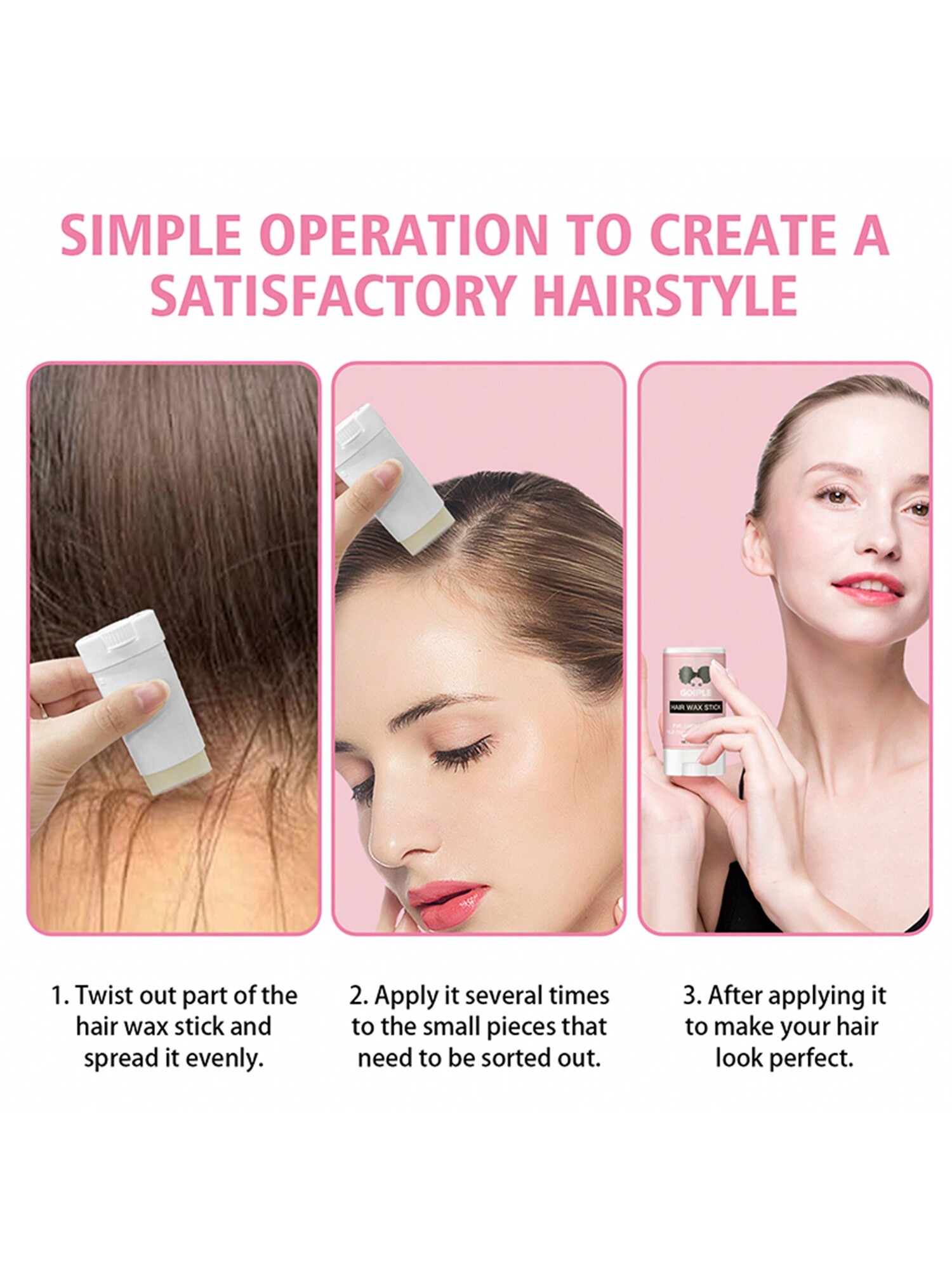 16g Small Size Smooth And Glossy Hair Wax Stick For Stray Hair, Travel, And Styling, Suitable For Women's Hair And Wigs, Floral Scent - Image 5