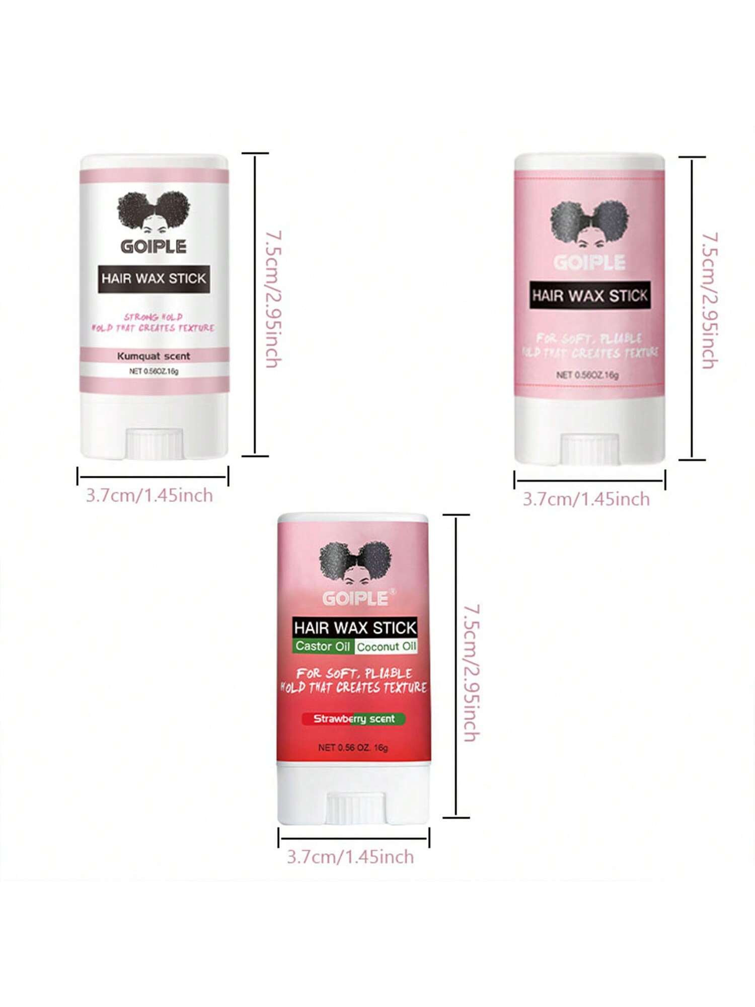 16g Small Size Smooth And Glossy Hair Wax Stick For Stray Hair, Travel, And Styling, Suitable For Women's Hair And Wigs, Floral Scent - Image 7