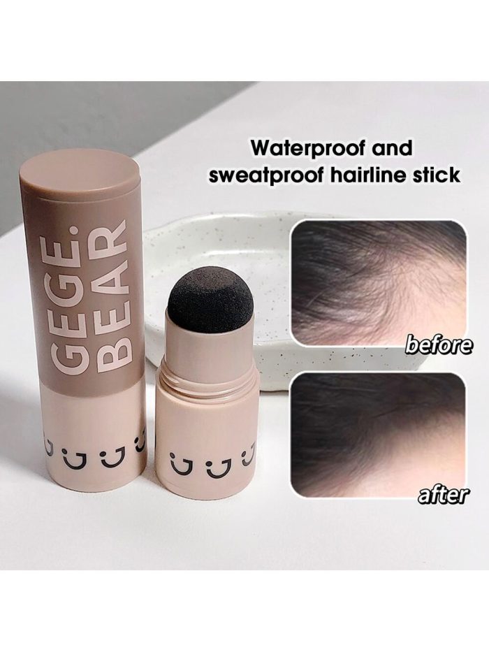 1Pc Thick And Fluffy Hairline Powder For Waterproof And Sweatproof Black