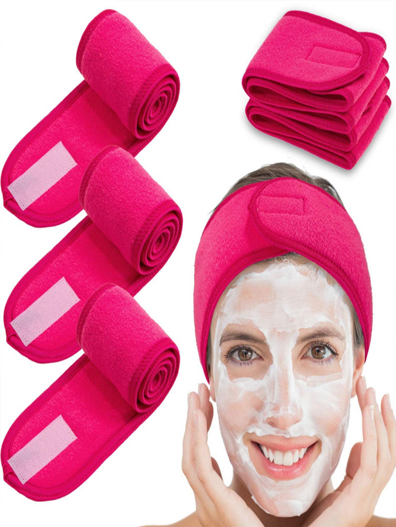 1pc Magic Tape Headband For Washing Face, Doing Makeup, Sports