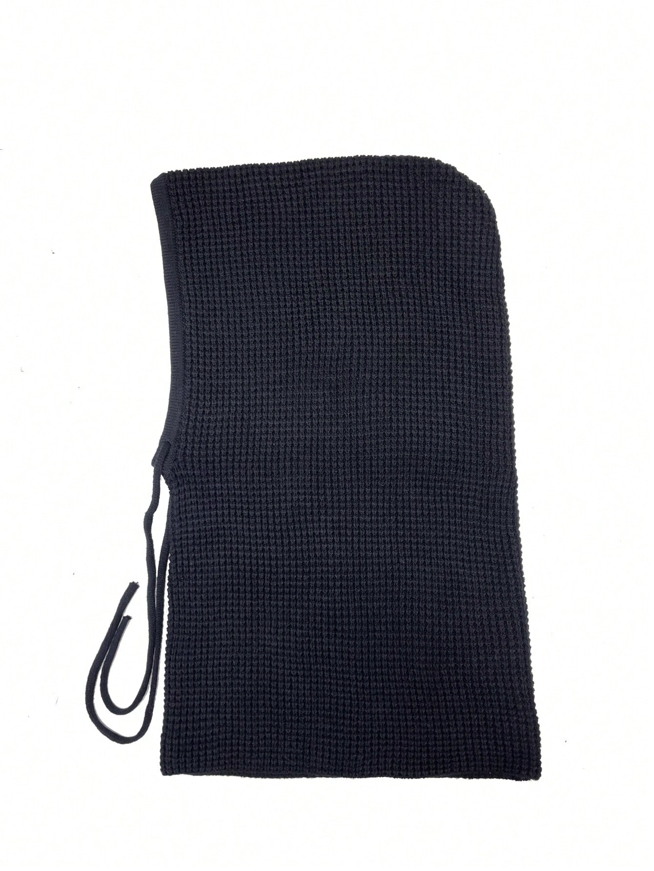 1pc Women's Knitted Hat Scarf Set Winter Warmth Ear Protection Beanie Cap Black - Image 5