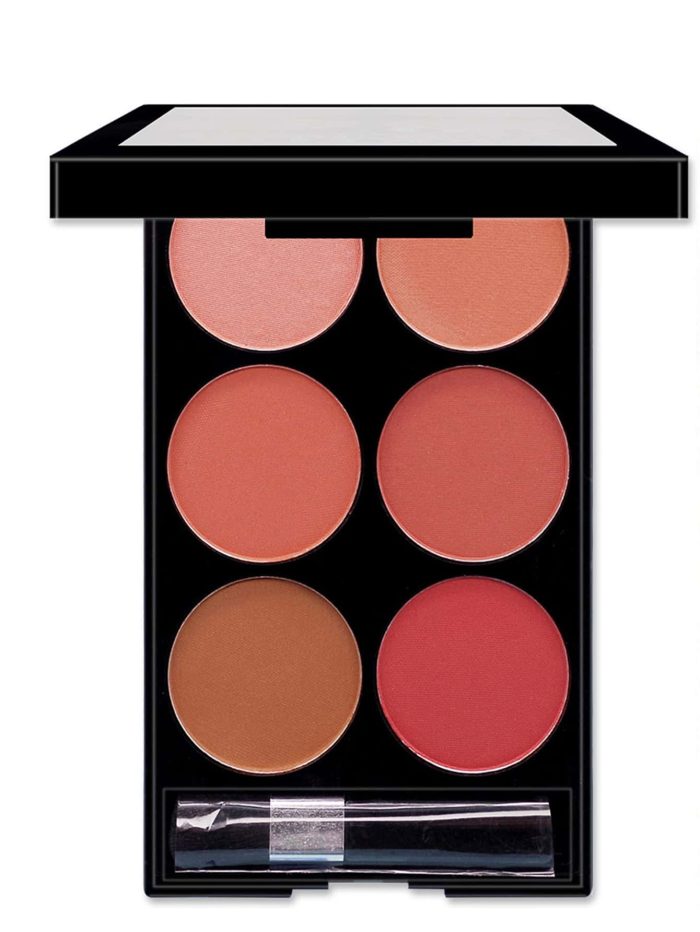 6-color Matte Blush Palette With Brush - Image 3