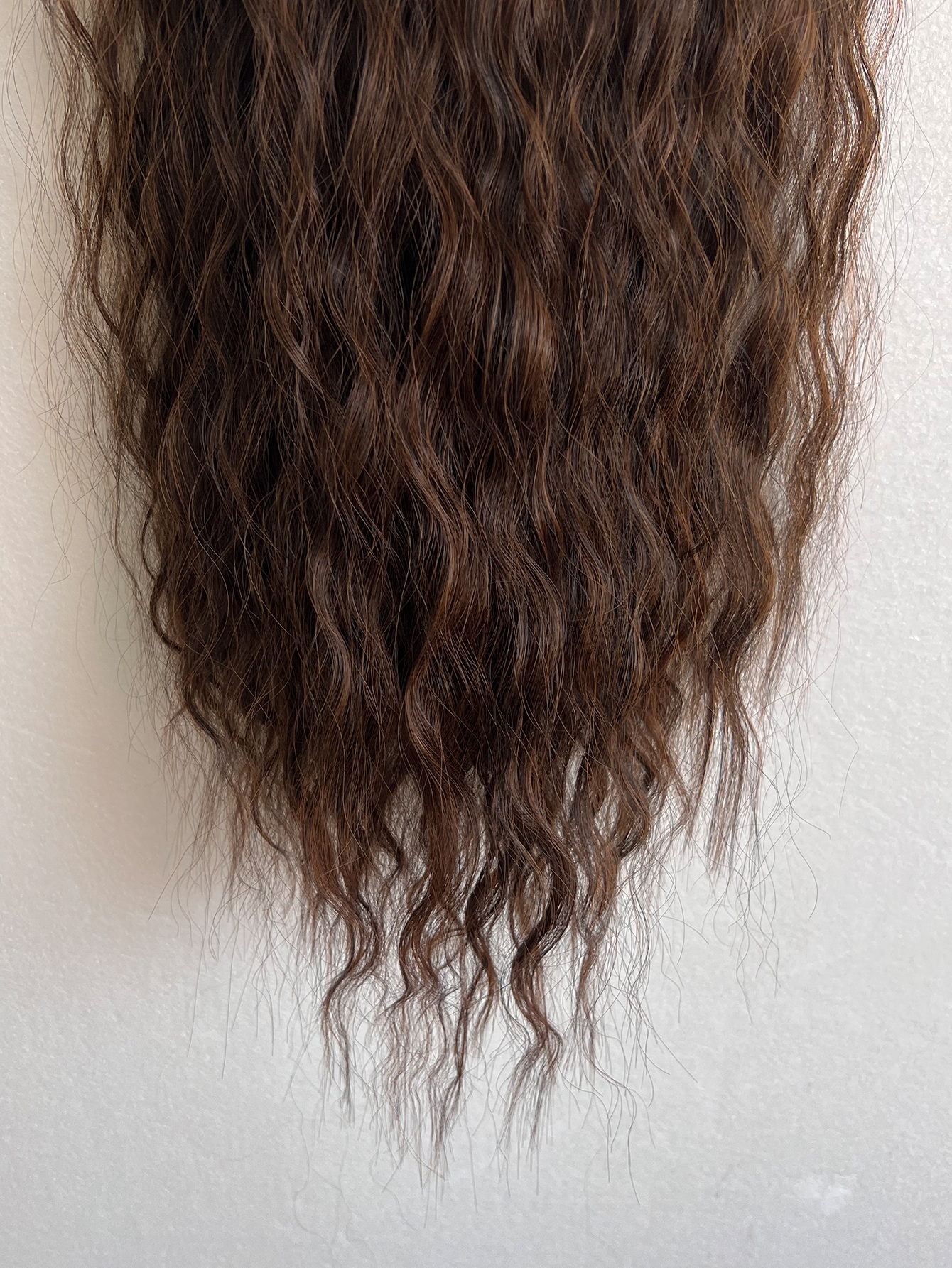 Clip In Hair Extensions Light Brown 16 CLips 22 Inch Long Curly Hair Extension For Women Full Head Synthetic - Image 5