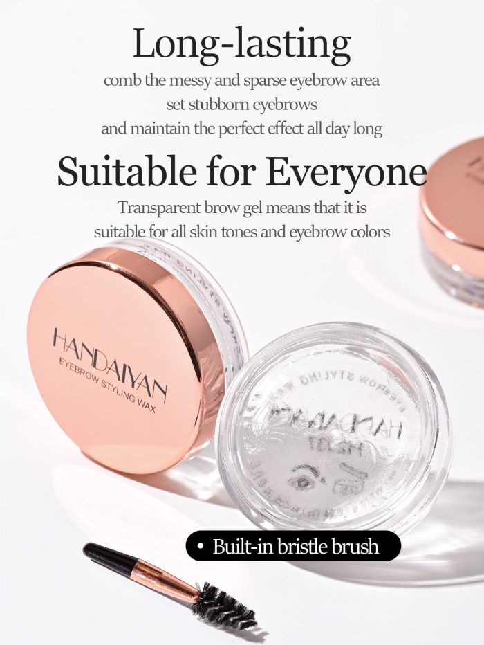 1Pc Eyebrow Cream Eyebrow Styling Gel Eye Brow Gel Eyebrow Makeup Product With Brush - Image 2