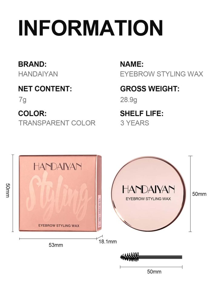 1Pc Eyebrow Cream Eyebrow Styling Gel Eye Brow Gel Eyebrow Makeup Product With Brush - Image 6