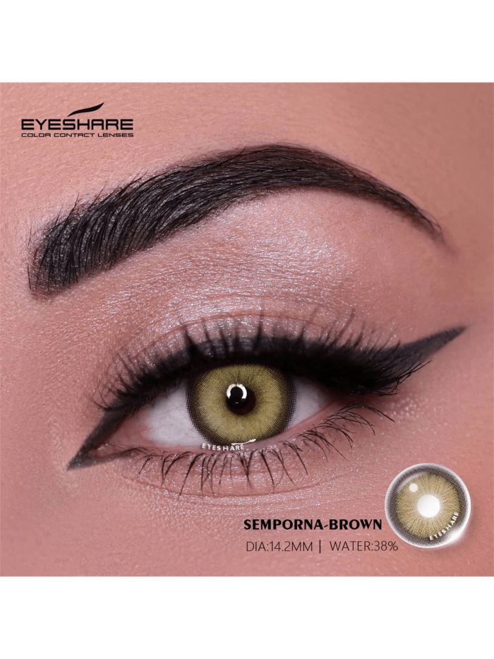 EYESHARE Natural Colored Contact Lenses for Eyes 2pcs New Contact Lenses Brown Lenses Fashion Colored Lens Eye Color - Image 3