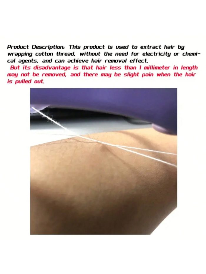 Facial Hair Removal Tool, Manual Spring Facial Hair Remover, Face Hair Epilator Removal Extractor Tool - Image 3
