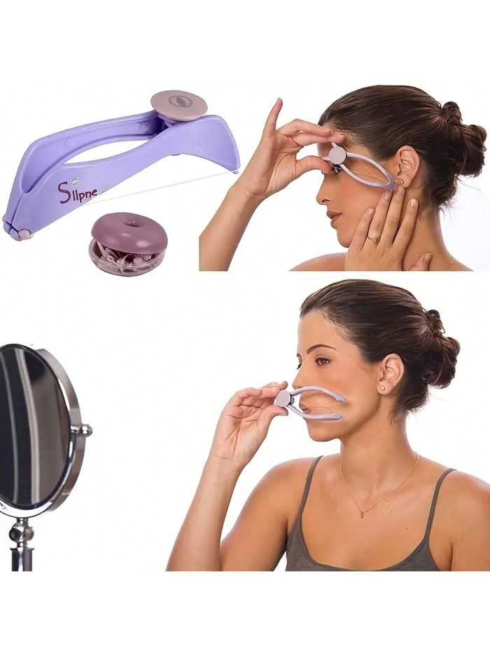 Facial Hair Removal Tool, Manual Spring Facial Hair Remover, Face Hair Epilator Removal Extractor Tool - Image 6