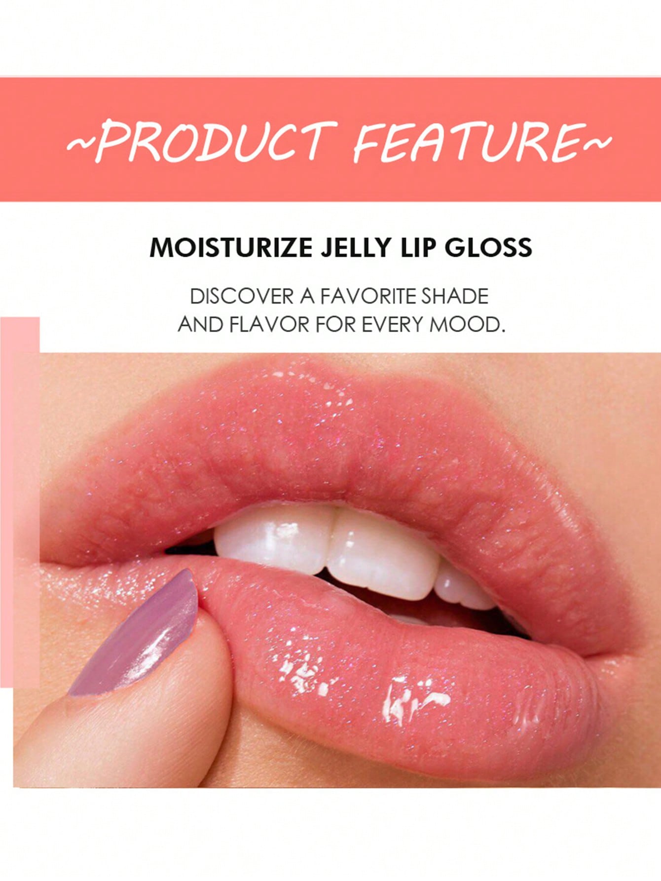 1Pc Glossy Moisturizing Long-Lasting Lip Gloss Highly Pigmented Lip Glaze 07 Primrose - Image 2