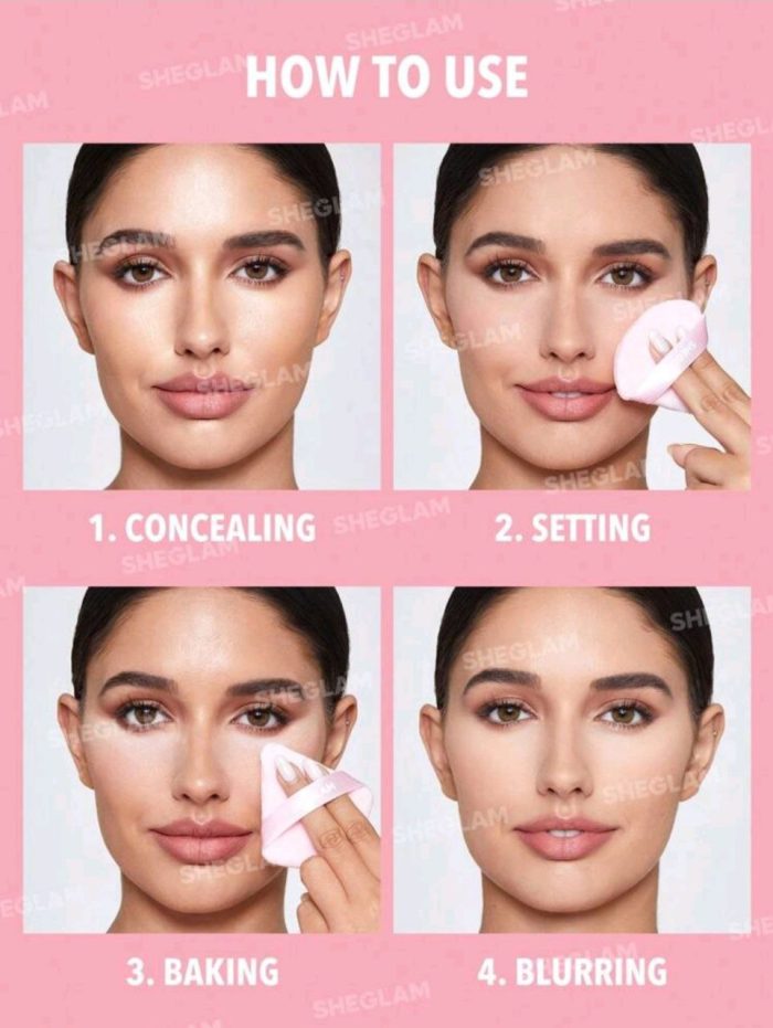 SHEGLAM Insta-Ready Face & Under Eye Setting Powder Duo-Bubblegum 2 In 1 Pink Brightening Oil Control Loose Setting Powder Matte Pore-less Waterproof Long Lasting Pressed Powder - Image 7