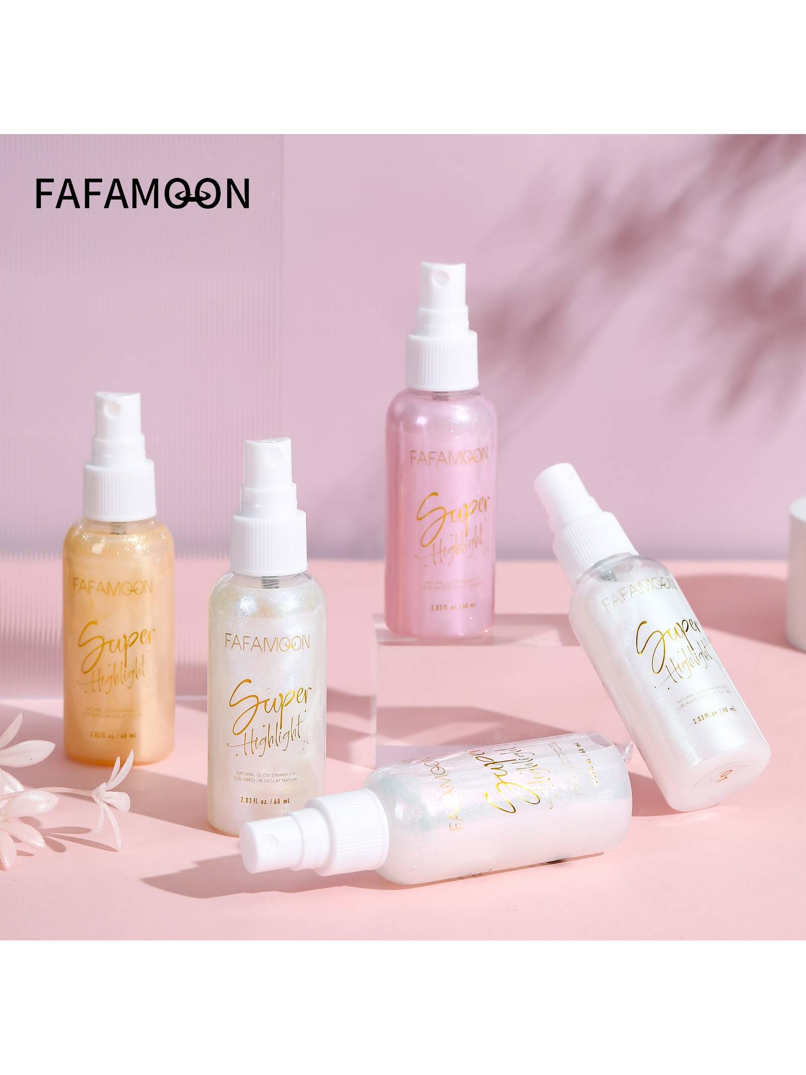 1pc Body Highlight Spray Fine Glitter Color Quicksand Color Pink Body Painting Polarized Stage Makeup - Image 2