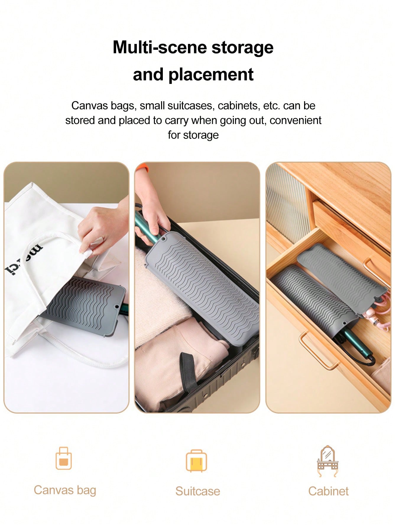 1pc Silicone Insulated Storage Bag For Curling Iron - Image 6