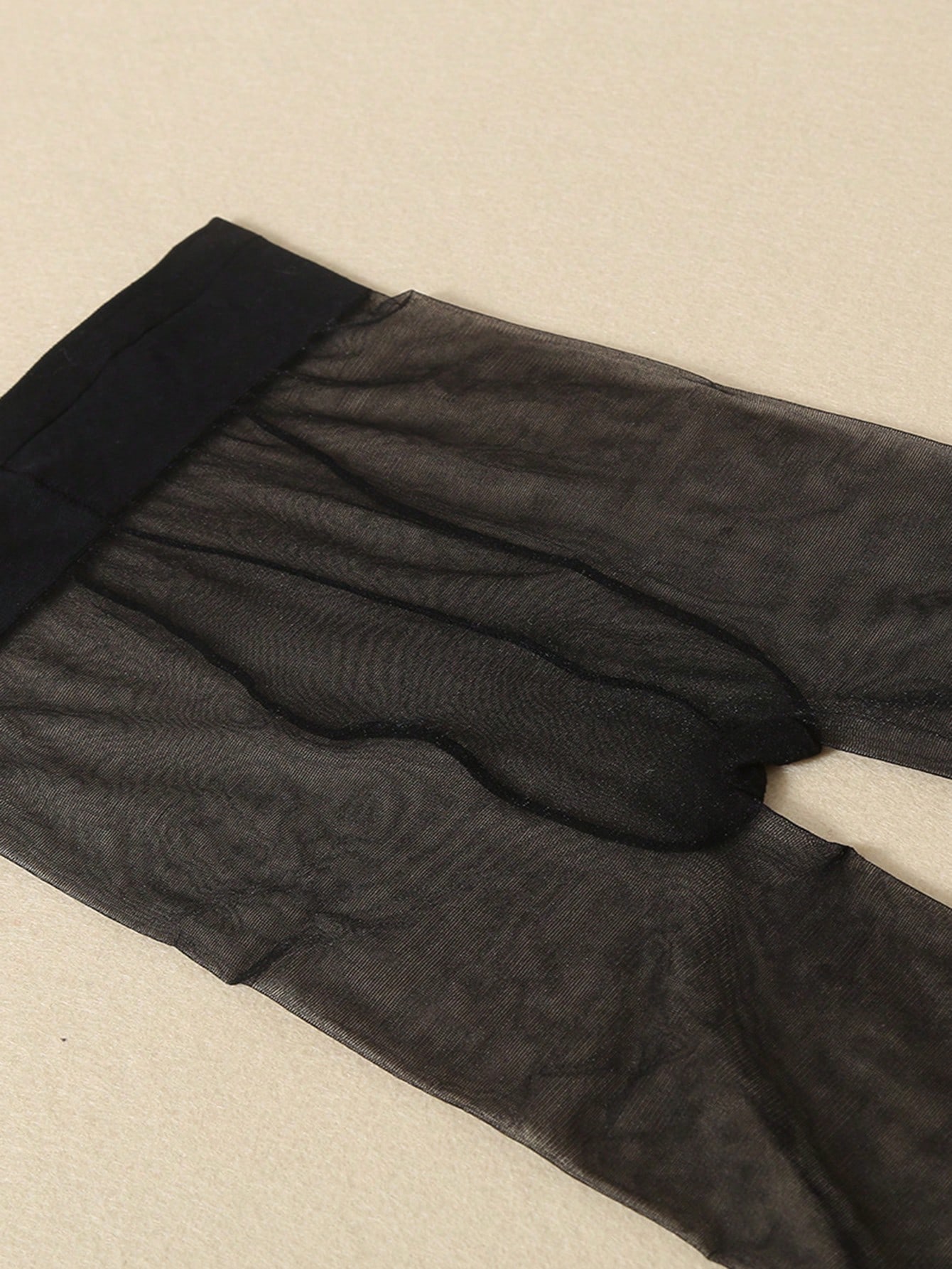 1pc Women'S Sexy Ultra-Thin T Crotch Toe Transparent Stockings, Anti-Hook Silk Black Pantyhose For Daily Wear - Image 5