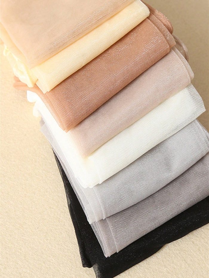 1pc Women'S Sexy Ultra-Thin T Crotch Toe Transparent Stockings, Anti-Hook Silk Black Pantyhose For Daily Wear - Image 6