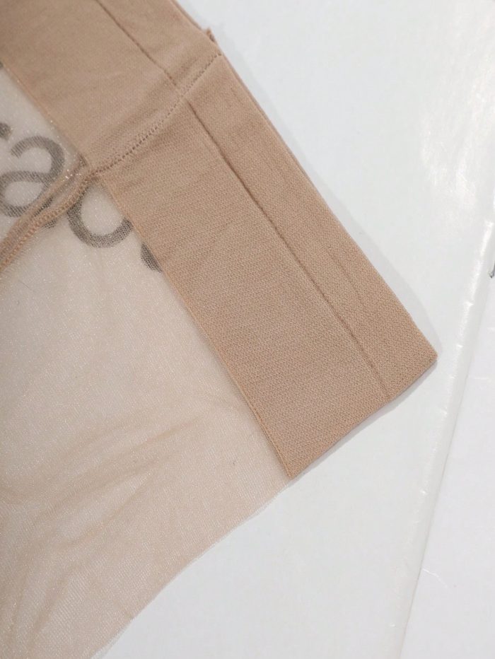 1pc Women's Oil-glossy Super Thin Transparent Stockings With Toe Clip And Anti-hook Wire Design Suitable For Daily Wear Apricot - Image 5
