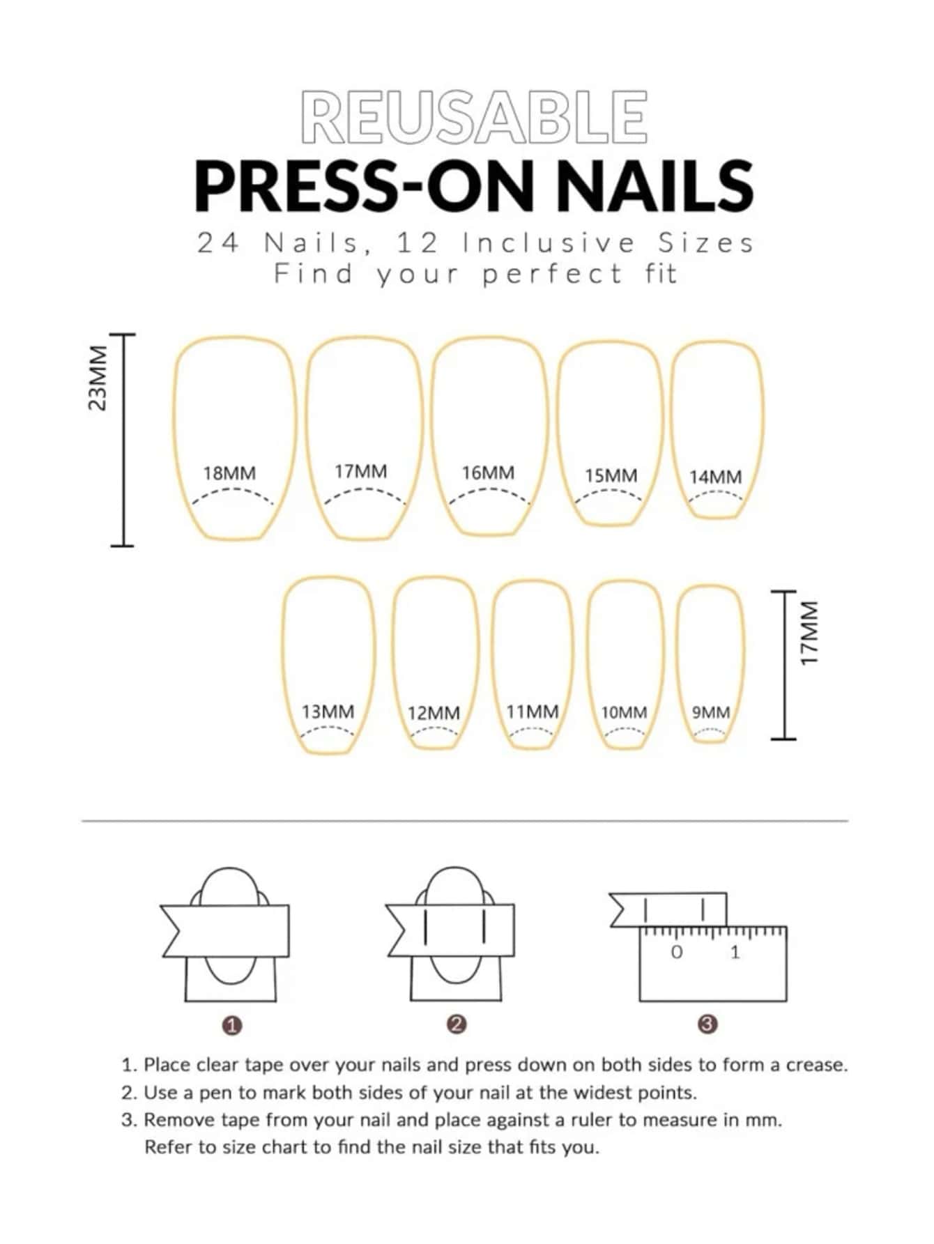 24pcs/set Medium Long Coffin Shaped Silver Glitter False Nails With 1pc Jelly Gel & 1pc Nail File - Image 5