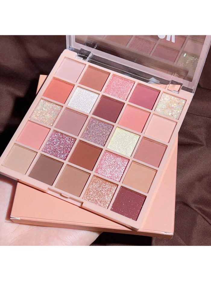 25-color Eyeshadow Palette, Including Matte, Shimmer & Glitter, With High Color Payoff, Waterproof, Sweatproof And Suitable For Daily Makeup. - Image 3