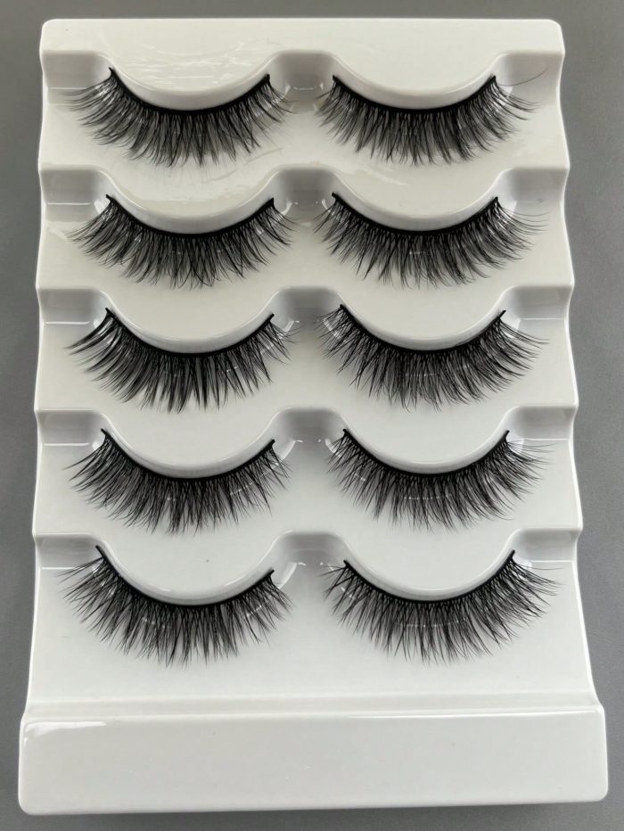 5pairs 12MM Cat Eye False Eyelashes - Image 3