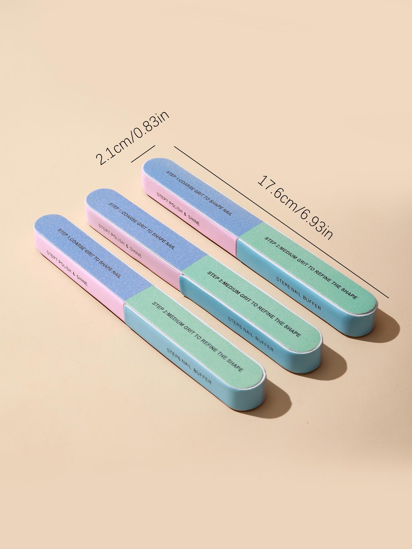 7 Way Nail Buffer, Nail Buffers Blocks for Natural Nails Shine Smoother Upgraded Buffing Block Seven Steps Polisher Fingernail Files Buffer Shining Buff Nails - Image 3