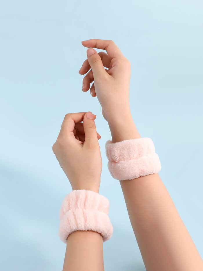 Face Washing Wristbands-Absorbent Wristband For Washing Face, 1 Pair Microfiber Wrist Wash Band Towel, Makeup Skincare Yoga Sport Prevent Liquids Spilling Down Arm - Image 4