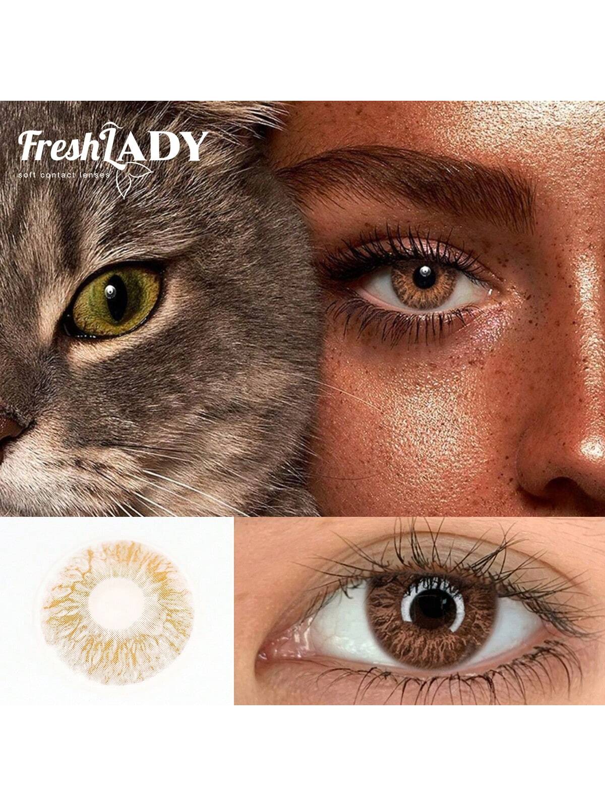 Freshlady Eyes Feel Rococo Adoration Colored Contact Lenses 1 Year Disposable Brown