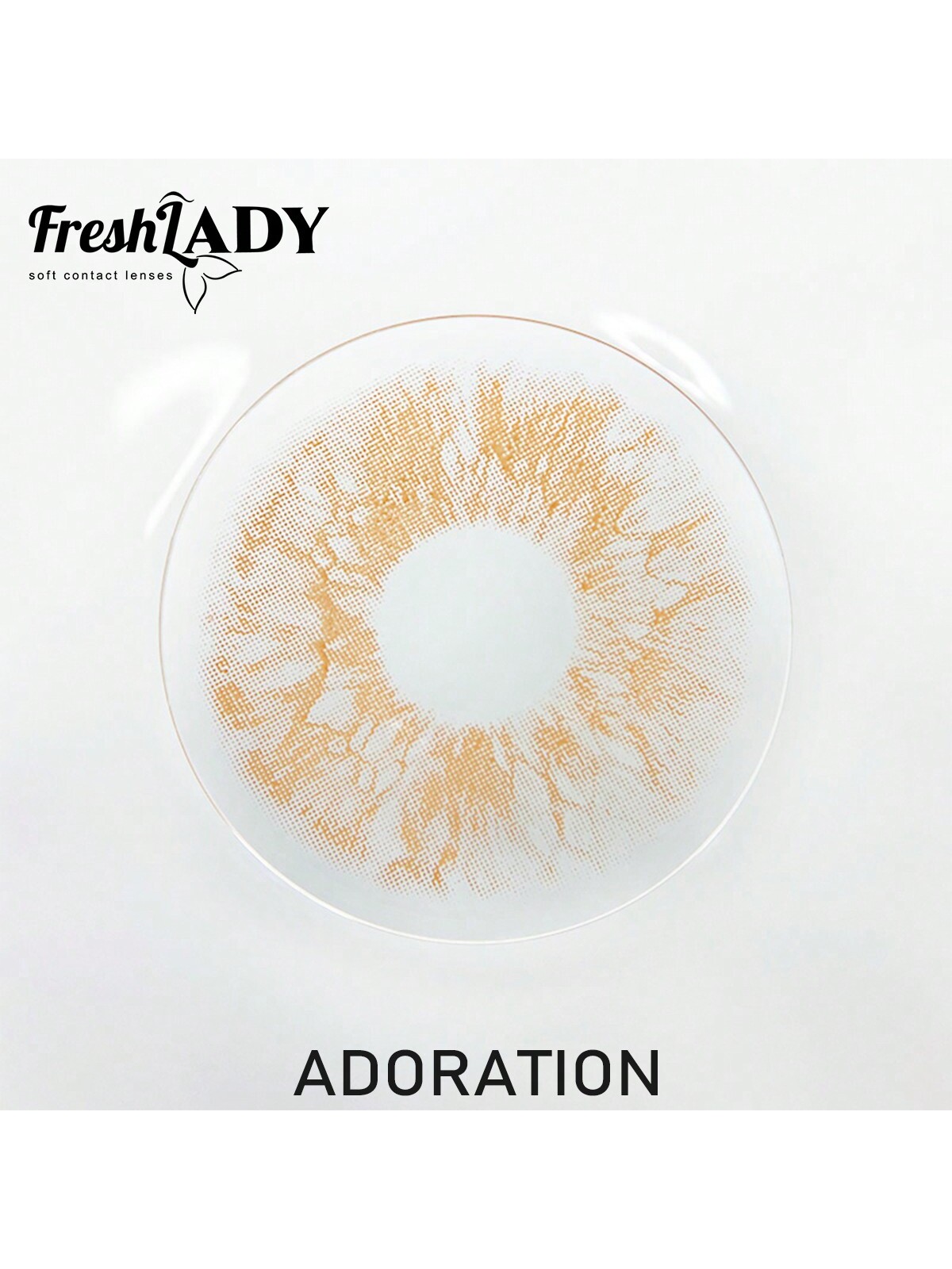 Freshlady Eyes Feel Rococo Adoration Colored Contact Lenses 1 Year Disposable Brown - Image 4