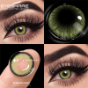 Green Eye Enlargement Contact Lenses 1 Pack Hema Natural Annual Disposable Large Diameter Color Contact Lenses Suitable For Dating Or Daily Wear
