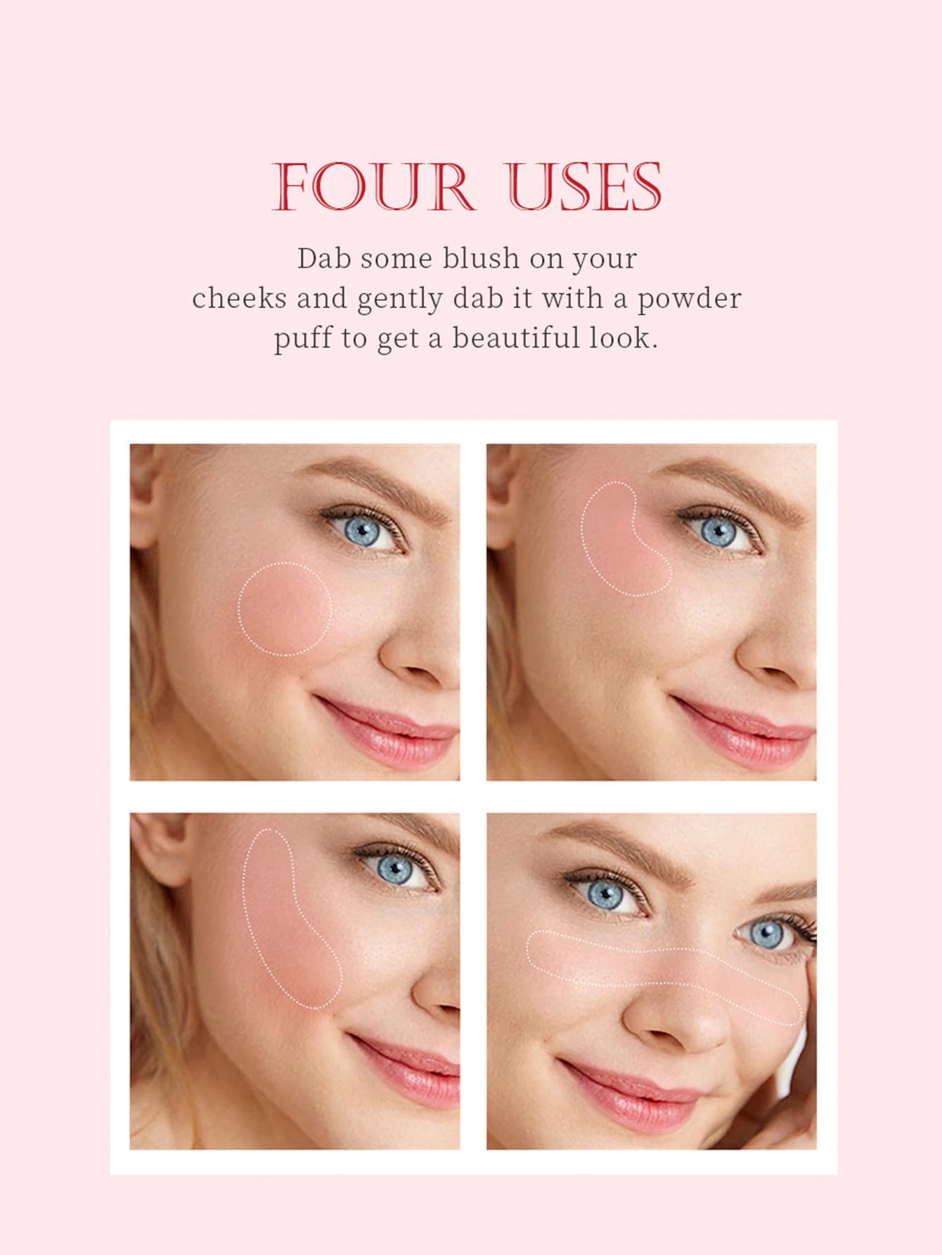 Liquid Blush,1Pc Highly Pigmented Liquid Blush Long-Wearing Brightening Blush 06 Dusk - Image 5