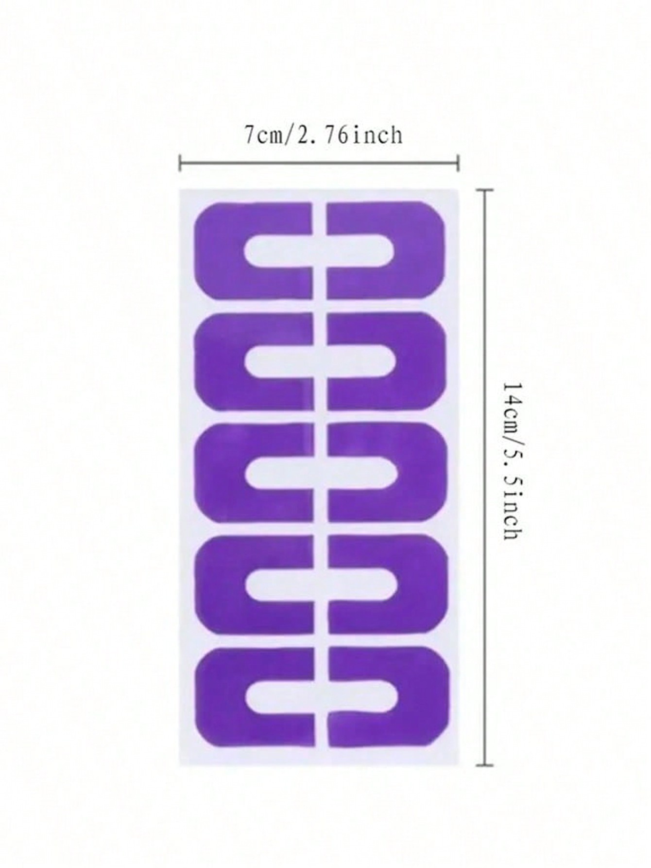 10Pcs Nail Polish Anti-Overflow Stickers U-Shaped Tape To Prevent Nail Polish From Overflowing Soft Plastic Nail Art Protector Spill-Proof Stickers Stamping Manicure Tool - Image 7