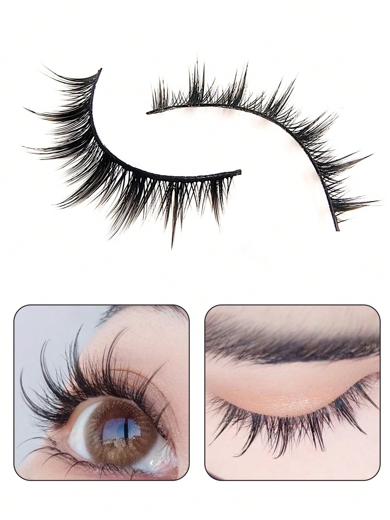 10 Pairs Manga Lashes Comic Lashes, Multilayer Natural Cross Thick False Eyelashes Professional Curling Lashes - Image 4