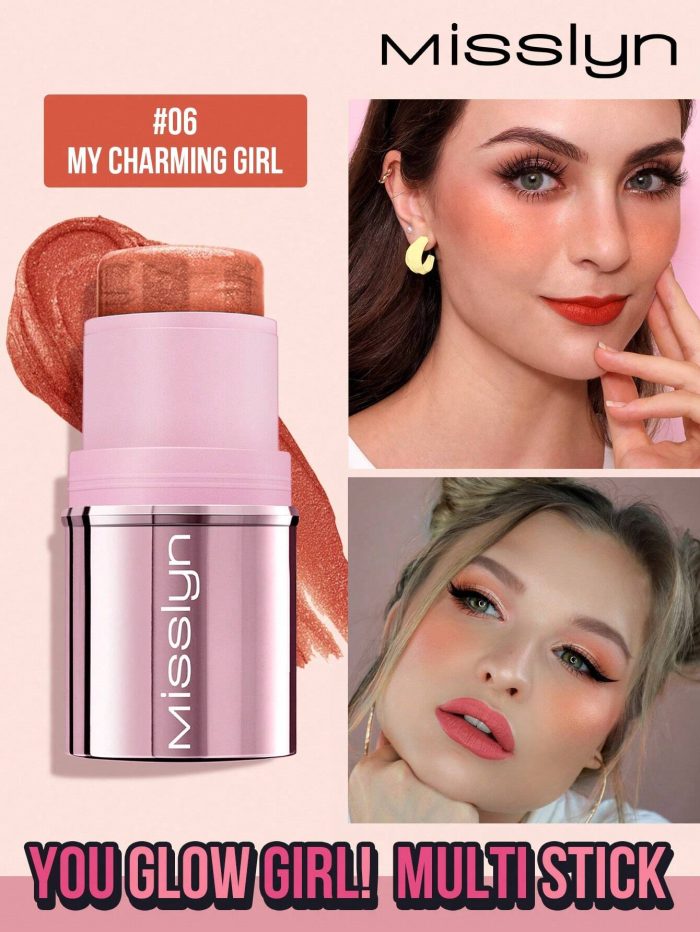 MissIyn You Glow Girl! Cream Multi Stick Easy To Blend For A Lightweight Makeup Finish Single Color Blush Stick 06