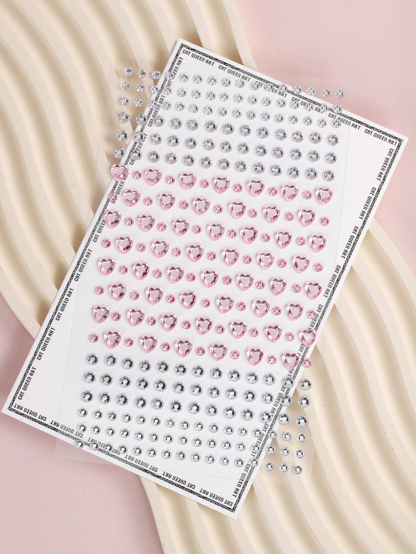 2pcs Pink Heart, Silver Star Shaped Under Eye Crystal Stickers, Diy Party Rave Festival Makeup Decoration - Image 4