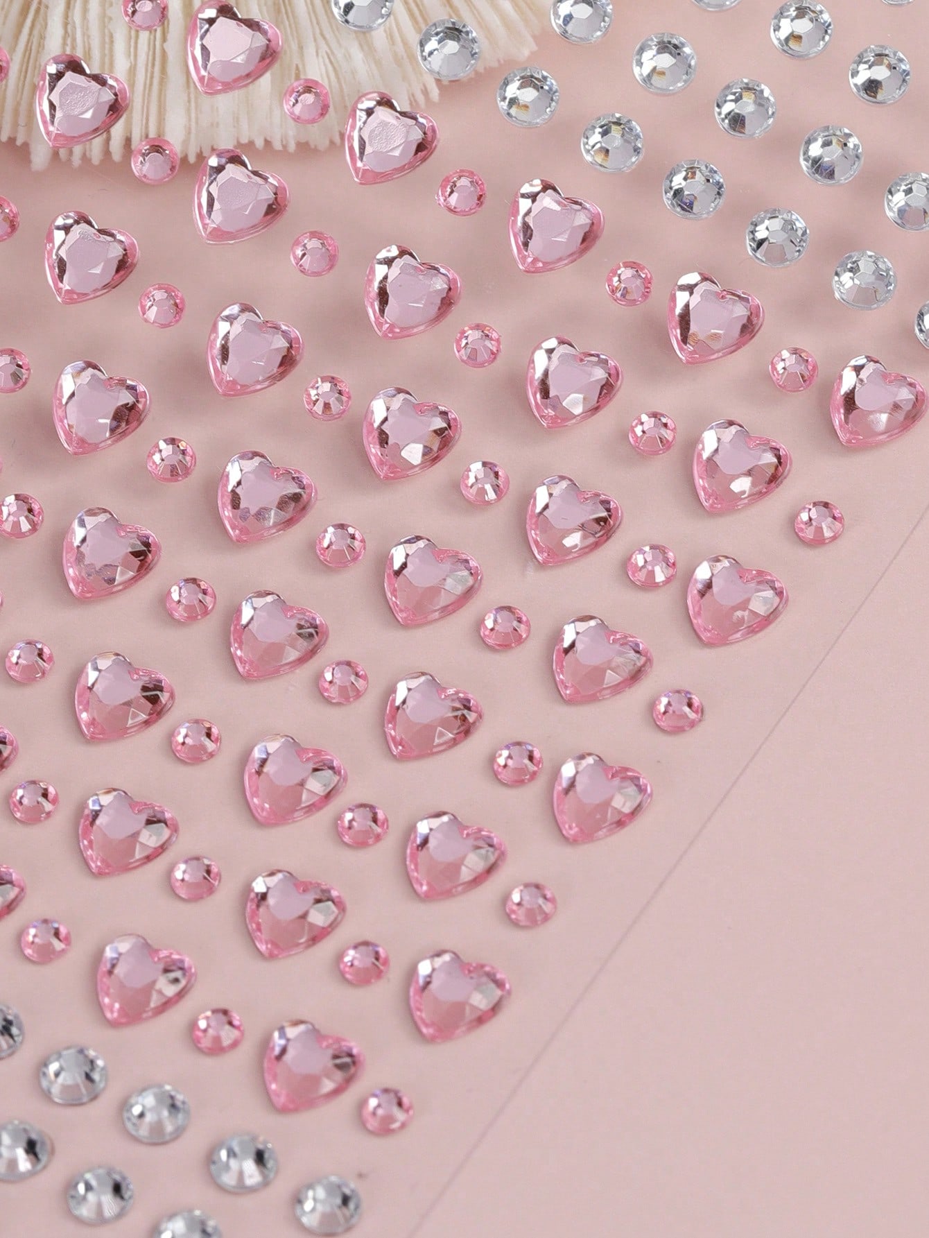 2pcs Pink Heart, Silver Star Shaped Under Eye Crystal Stickers, Diy Party Rave Festival Makeup Decoration - Image 6