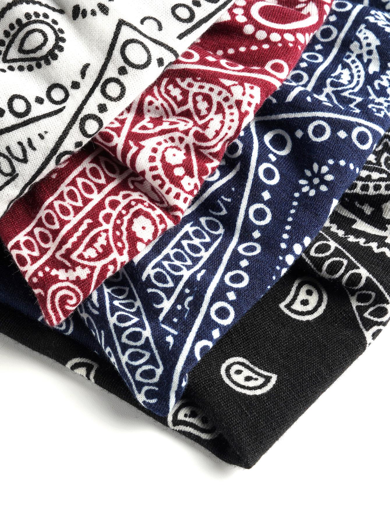 4pcs Women Paisley Pattern Fashion Hair Band For Daily Life - Image 3