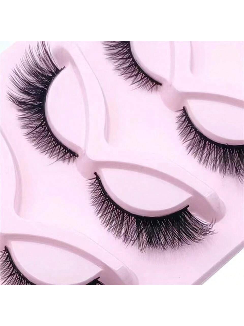 5 Pairs Cat Eyelashes Faux Mink Fox Eyelash Winged Fluffy Fake Lashes Natural Long Faux Cils Makeup - Image 4