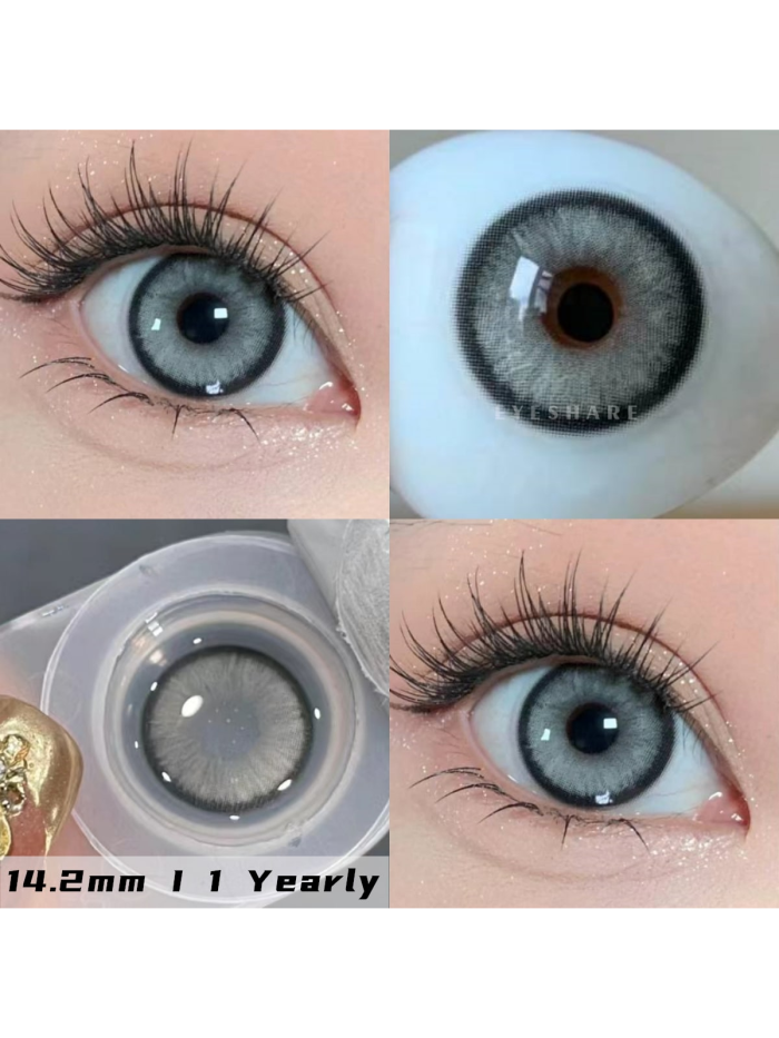 EYESHARE Natural Colored Contact Lenses for Eyes 2pcs New Contact Lenses GREY Colorful Lenses - Image 2