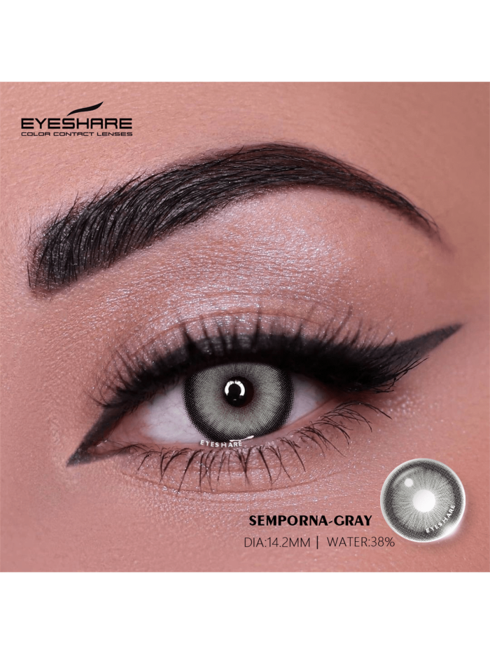 EYESHARE Natural Colored Contact Lenses for Eyes 2pcs New Contact Lenses GREY Colorful Lenses - Image 3