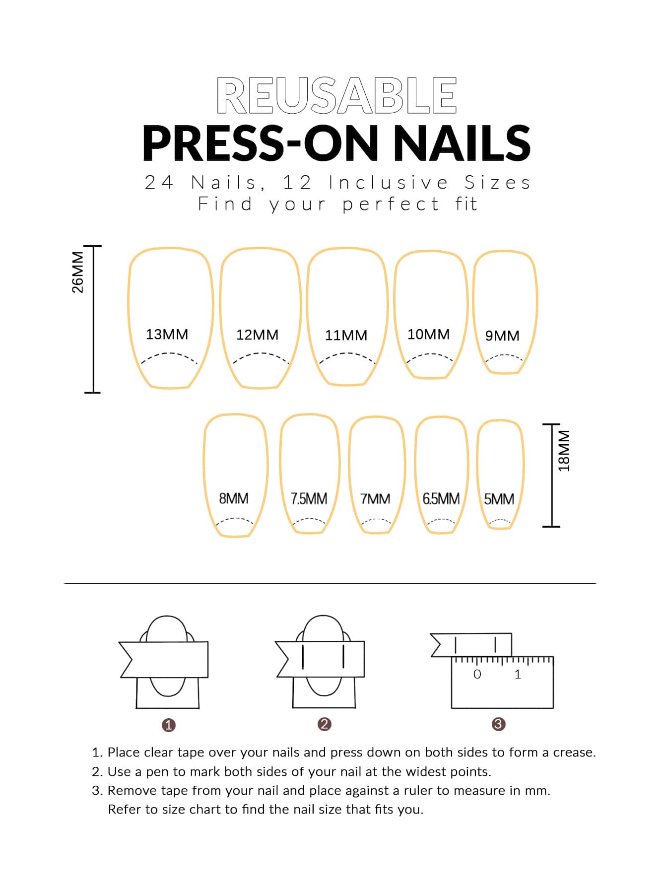 Elevate Your Style with 24pcs Long Coffin Leopard Print Pearl Fake Nail & 1pc Nail File & 1sheet Nail Tape - Image 3