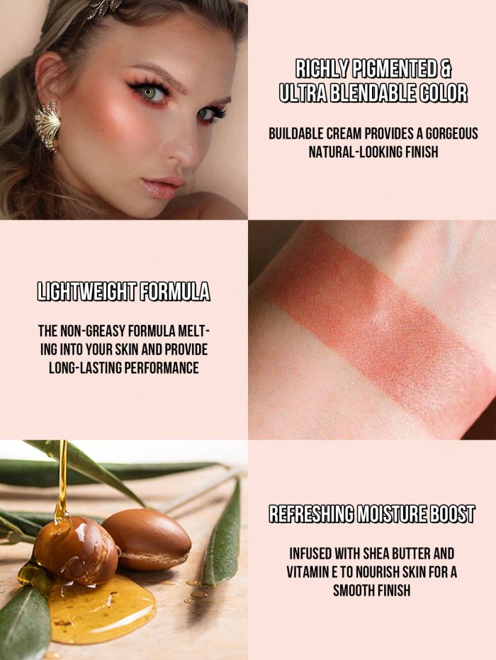 MissIyn You Glow Girl! Cream Multi Stick Easy To Blend For A Lightweight Makeup Finish Single Color Blush Stick 06 - Image 5