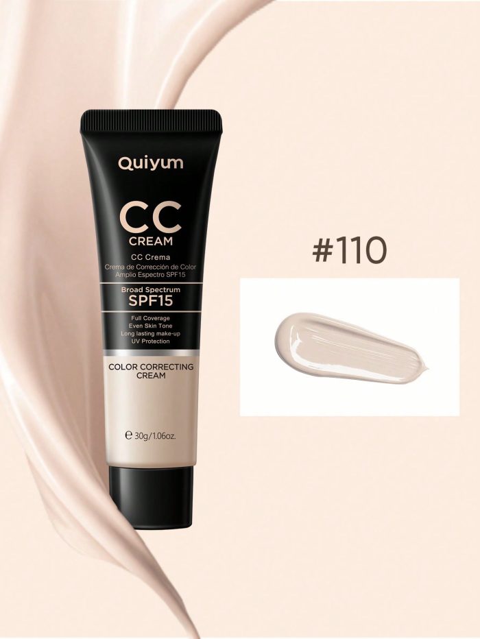 Moisturizing Liquid Foundation, 1Pc 30G Long-Wearing Waterproof Facial Makeup 102 Ivory