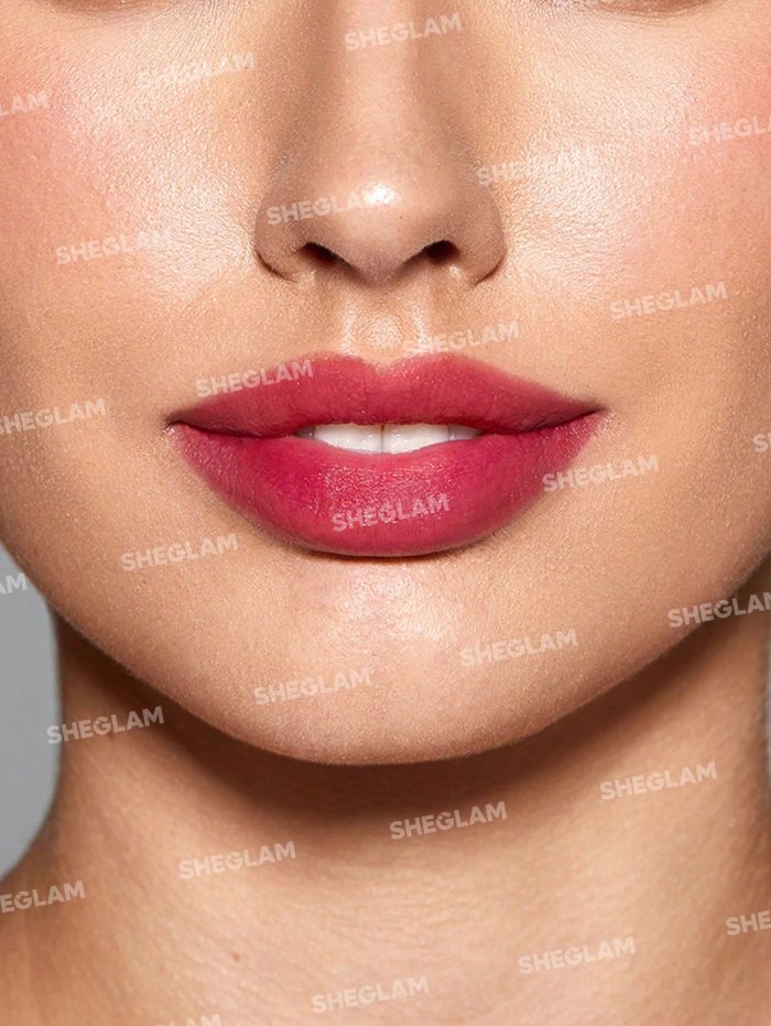 SHEGLAM For The Flush Lip & Cheek Tint-It's Chili Long-Lasting Matte Finish Lip Tint Easy-To-Use Lightweight Blush Moisturizing Lip Stain Liquid Lipstick - Image 3