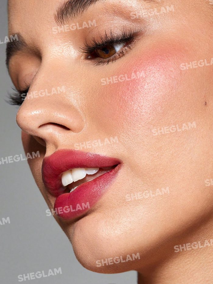 SHEGLAM For The Flush Lip & Cheek Tint-It's Chili Long-Lasting Matte Finish Lip Tint Easy-To-Use Lightweight Blush Moisturizing Lip Stain Liquid Lipstick - Image 5
