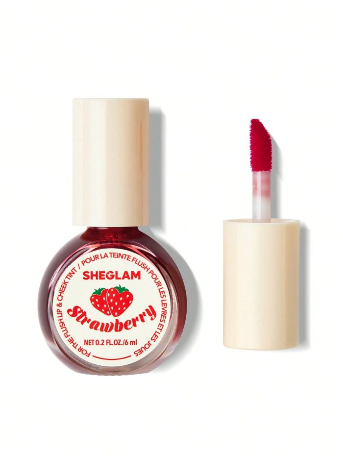 SHEGLAM For The Flush Lip & Cheek Tint-It's Chili Long-Lasting Matte Finish Lip Tint Easy-To-Use Lightweight Blush Moisturizing Lip Stain Liquid Lipstick - Image 7