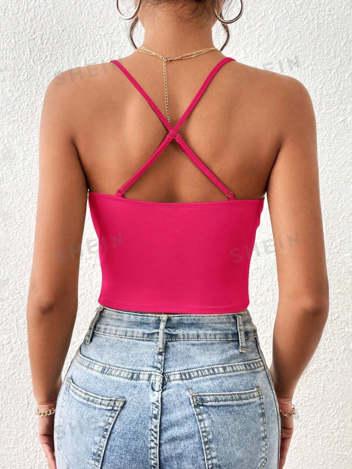 SHEIN Essnce Solid Ruched Cami Top - Image 2