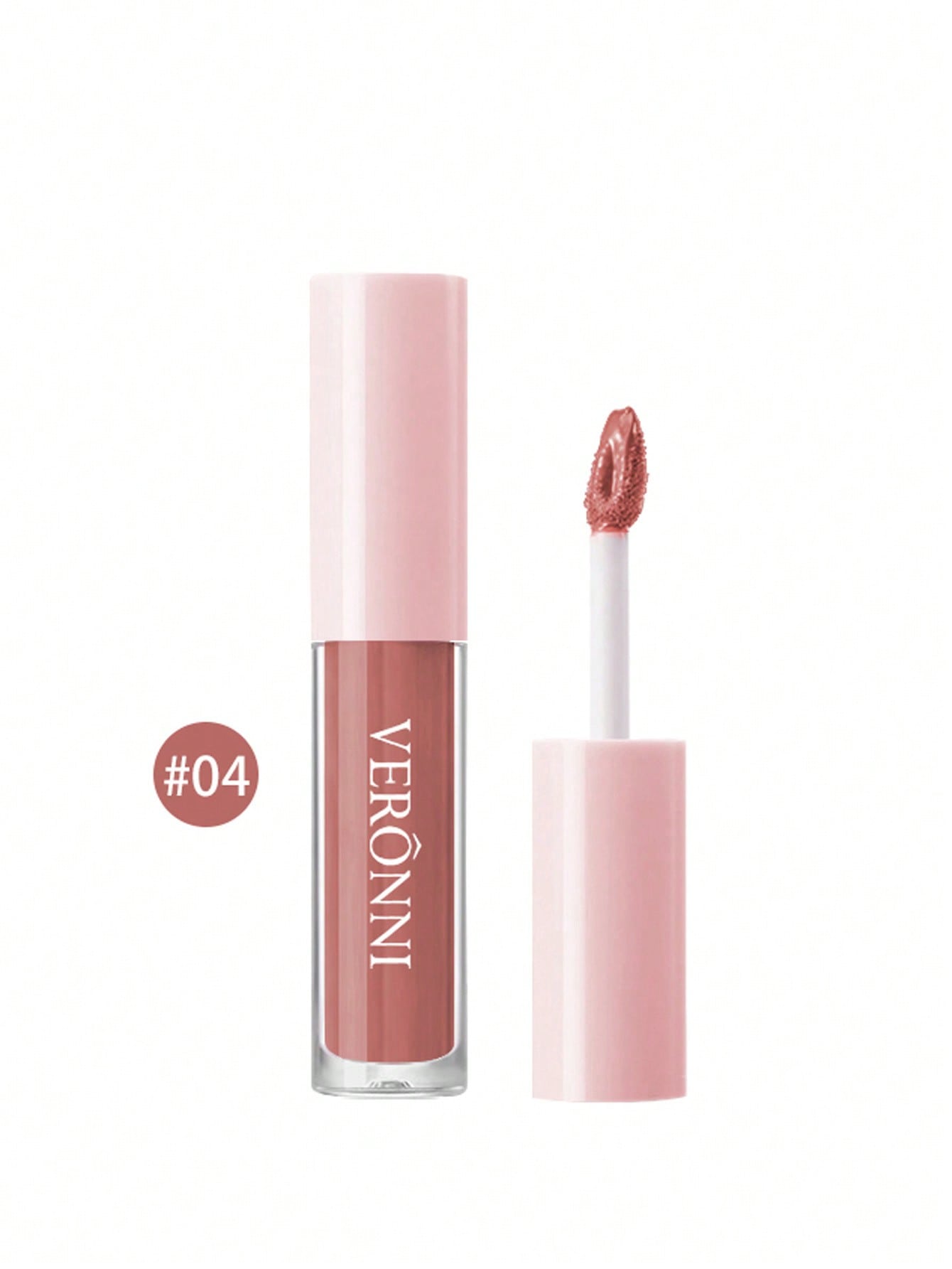 Waterproof Long-lasting Matte Lip Gloss 04 Non-Stick Cup Lip Cream 04 Bare Pink - Image 3