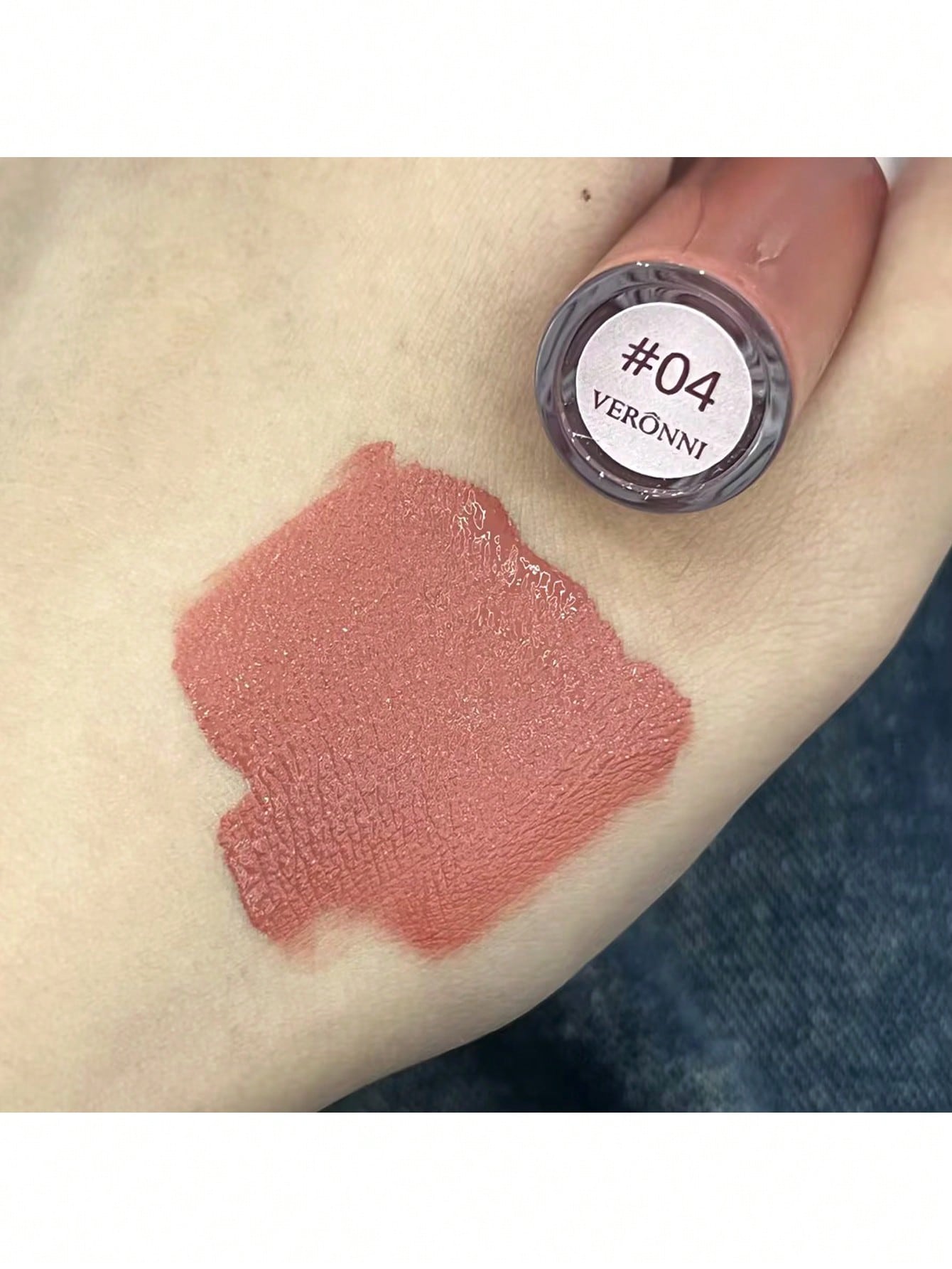 Waterproof Long-lasting Matte Lip Gloss 04 Non-Stick Cup Lip Cream 04 Bare Pink - Image 6