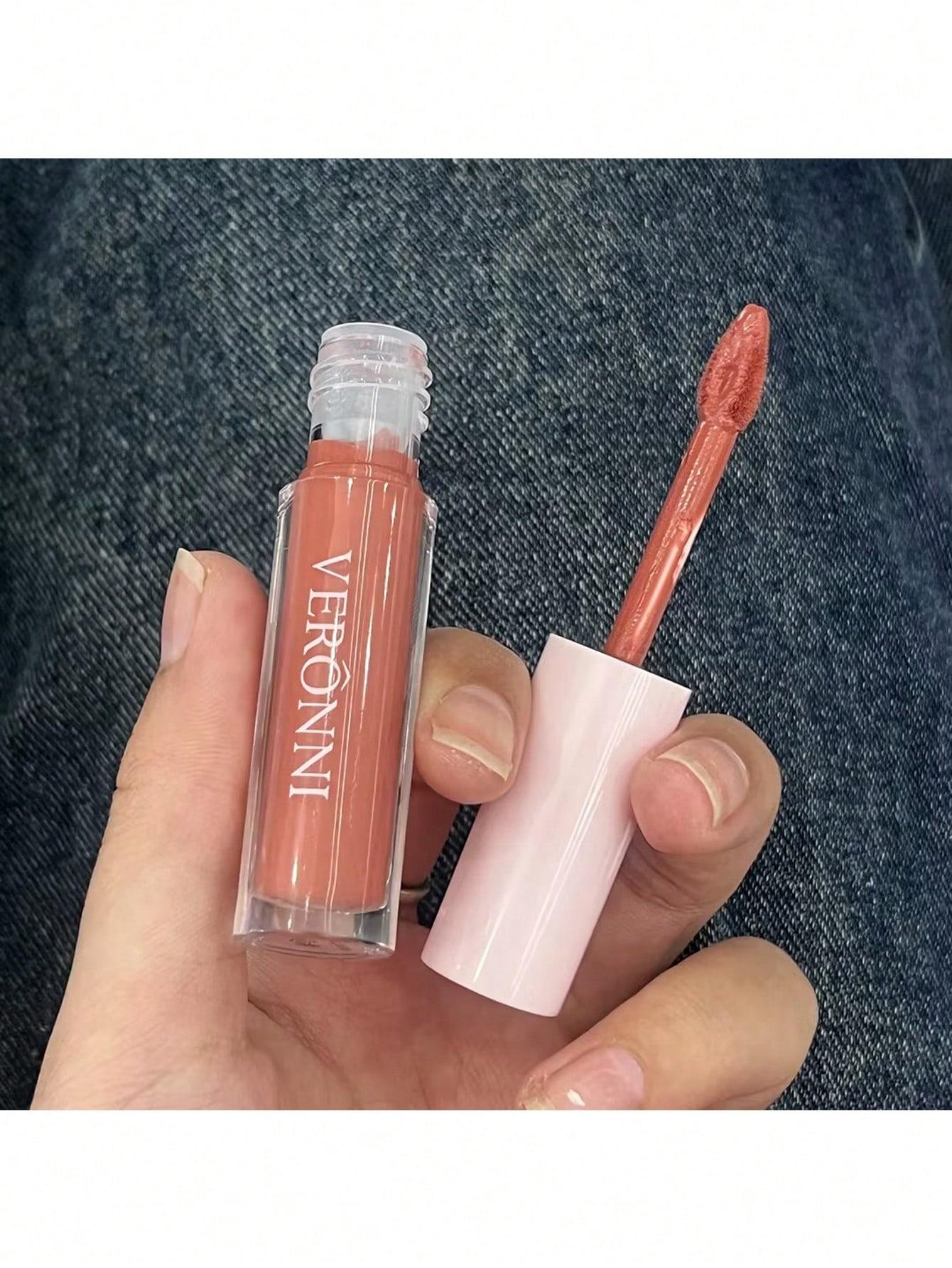Waterproof Long-lasting Matte Lip Gloss 04 Non-Stick Cup Lip Cream 04 Bare Pink - Image 7