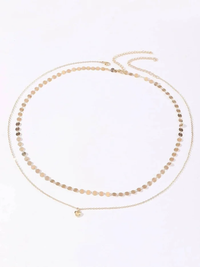 2pcs/set Disc Decor Waist Chain - Image 3