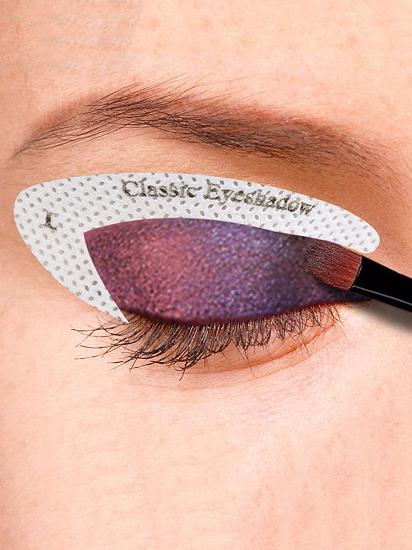 4pcs/set Eye Makeup Stencil Template Card, Eyeshadow Liner Sticker Cosmetic Tool - Image 2