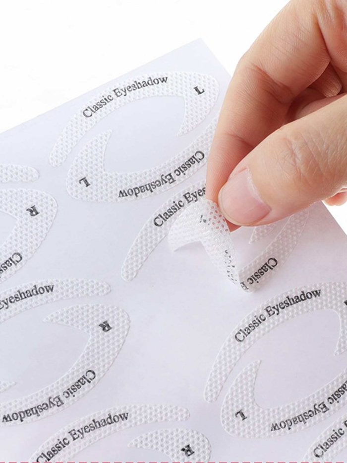 4pcs/set Eye Makeup Stencil Template Card, Eyeshadow Liner Sticker Cosmetic Tool - Image 3